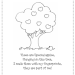 Apple Finger Paint Poem FREEBIE!