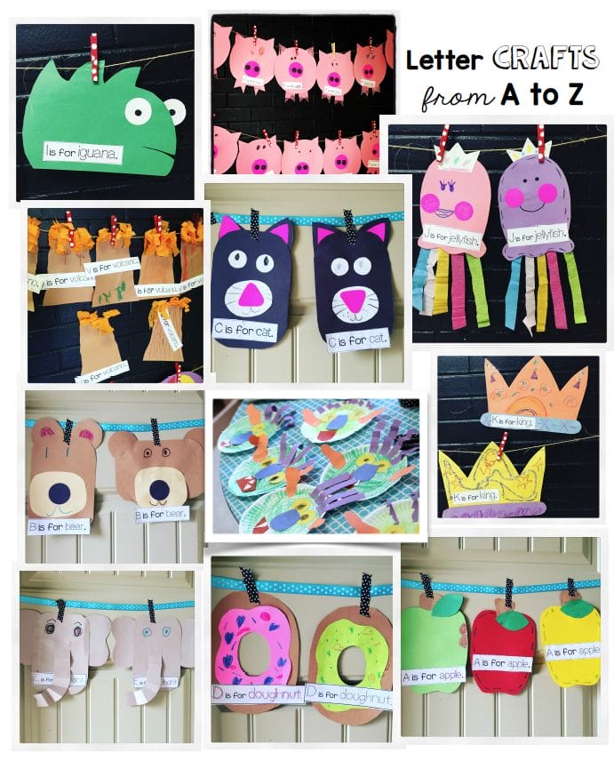 Alphabet crafts for kindergarten