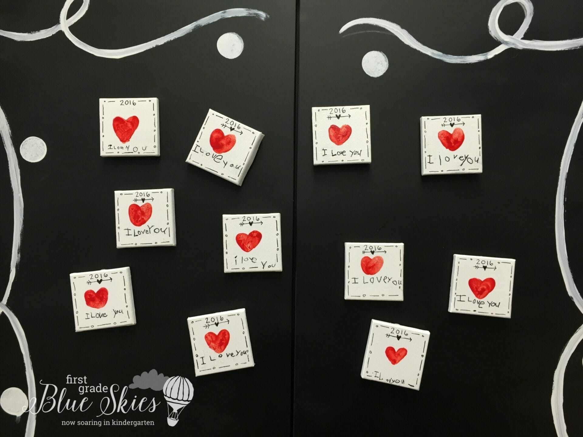 Valentine's Day Magnetic Tile Art - Craft Project Ideas