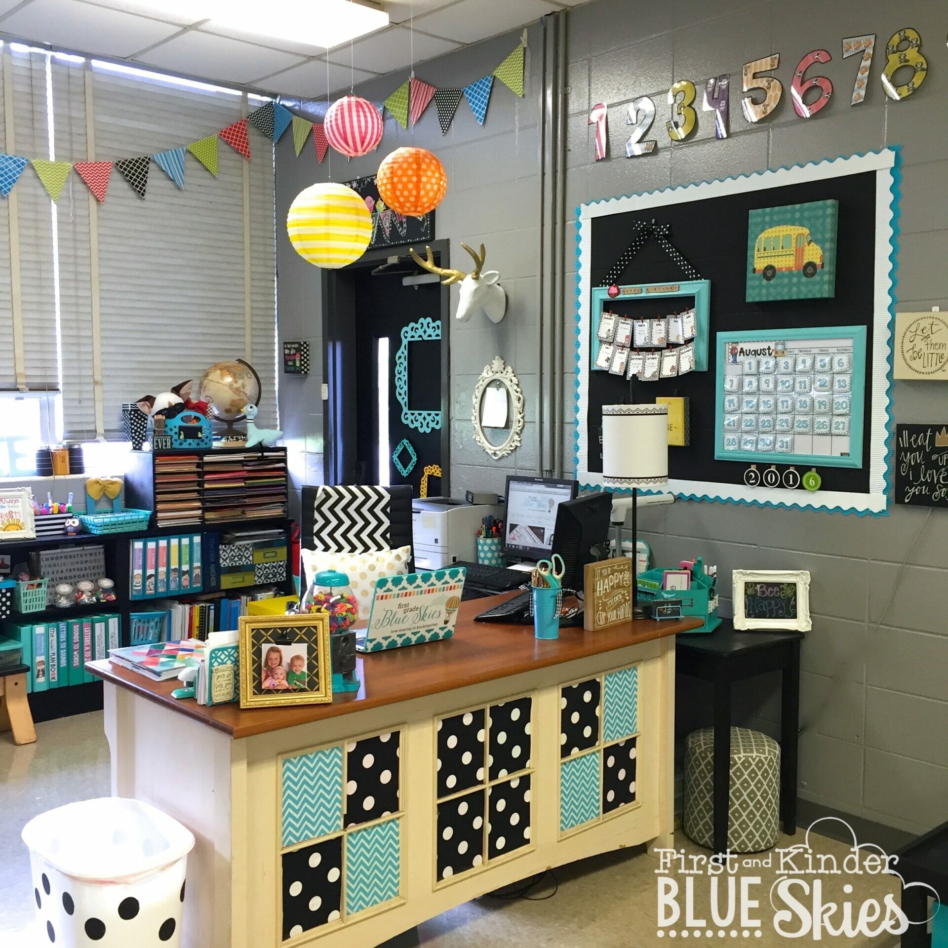 Kindergarten Classroom Reveal 2016-17 : Blue Skies with Jennifer White