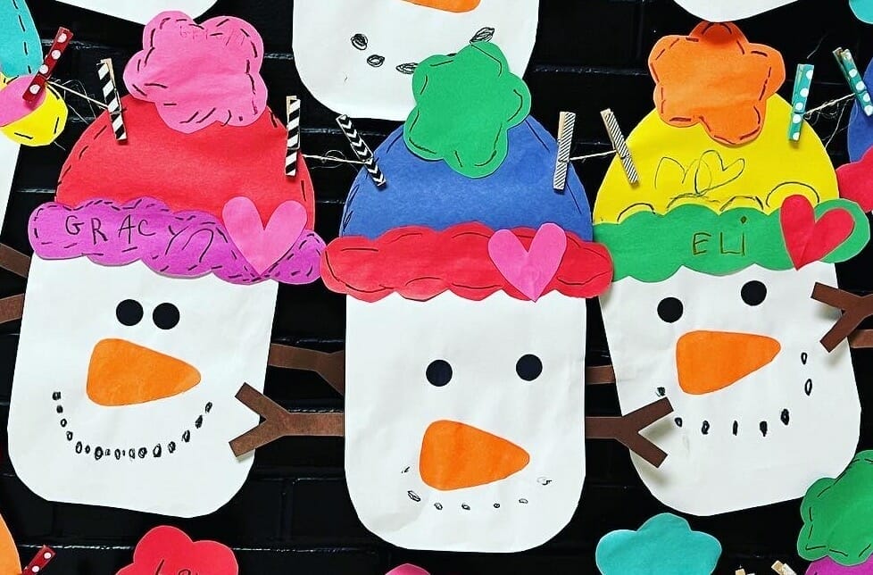 The Simplest Snowman Craft for First Graders - Foxwell Forest