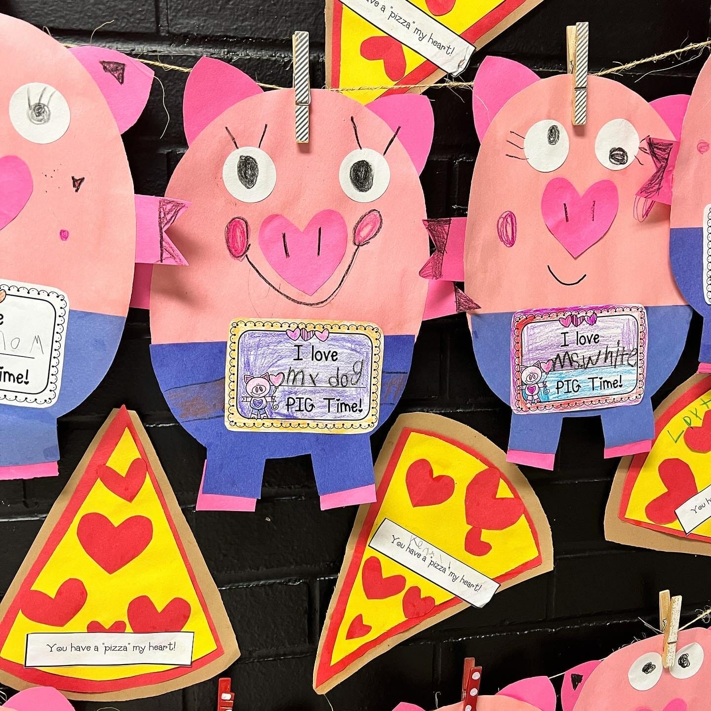 Pizza store valentine craft