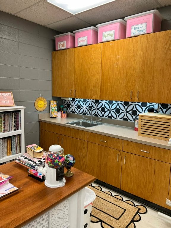 sink classroom makeover