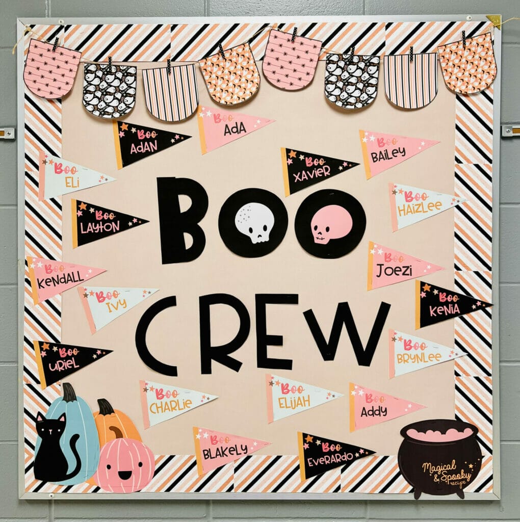 boo crew bulletin board